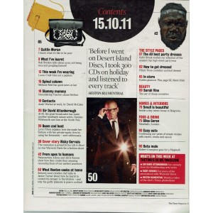 The Times Magazine 15th October 2011 Ricky Gervais