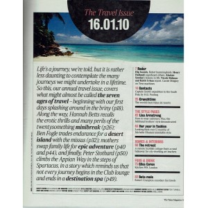 The Times Magazine 16th January 2010 Sean Lennon