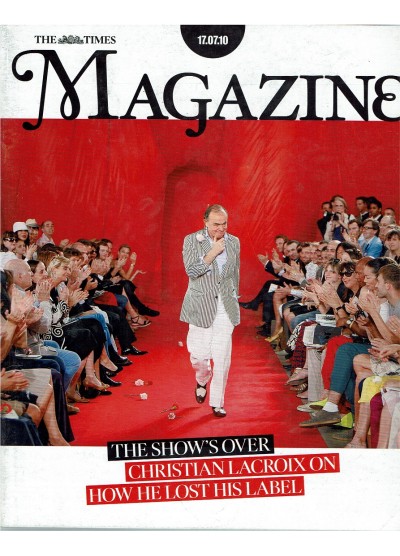The Times Magazine 17th July 2010 Christian Lacroix