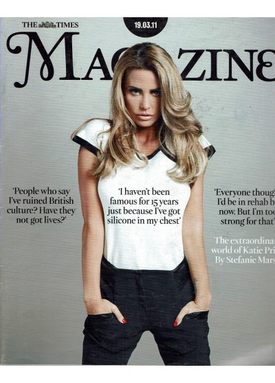 The Times Magazine 19th March 2011 Katie Price