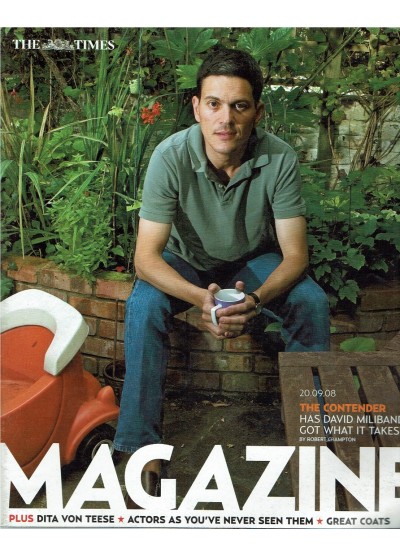 The Times Magazine 2008 20/09/08 David Miliband