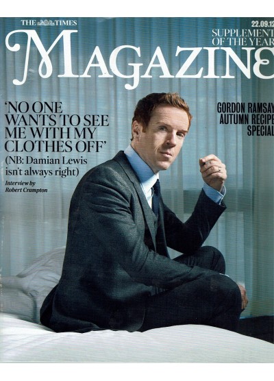 The Times Magazine 22nd September 2012 Damian Lewis