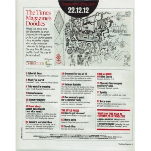 The Times Magazine 2012 22/12/12 Nigella Lawson