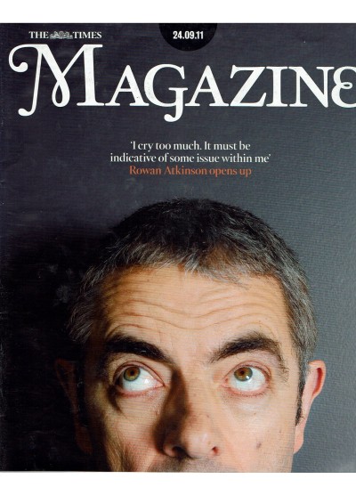 The Times Magazine 24th September 2011 Rowan Atkinson