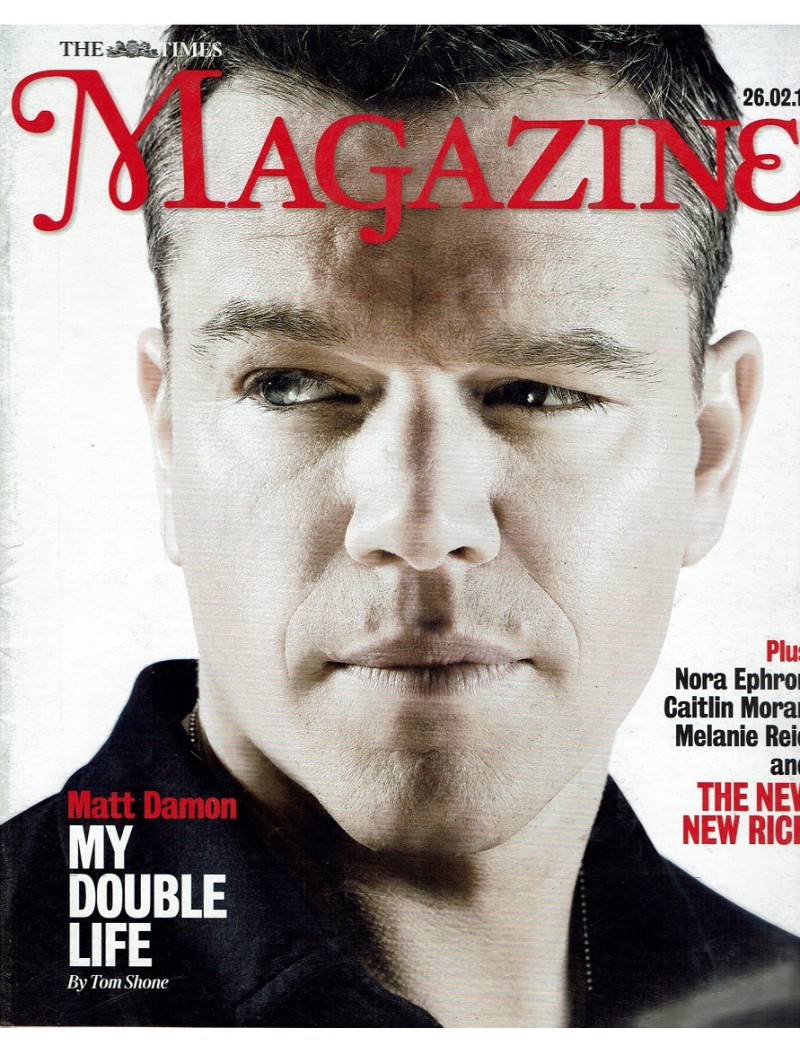 The Times Magazine 2011 26/02/11 Matt Damon