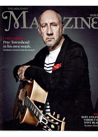 The Times Magazine 29th September 2012 Pete Townshend