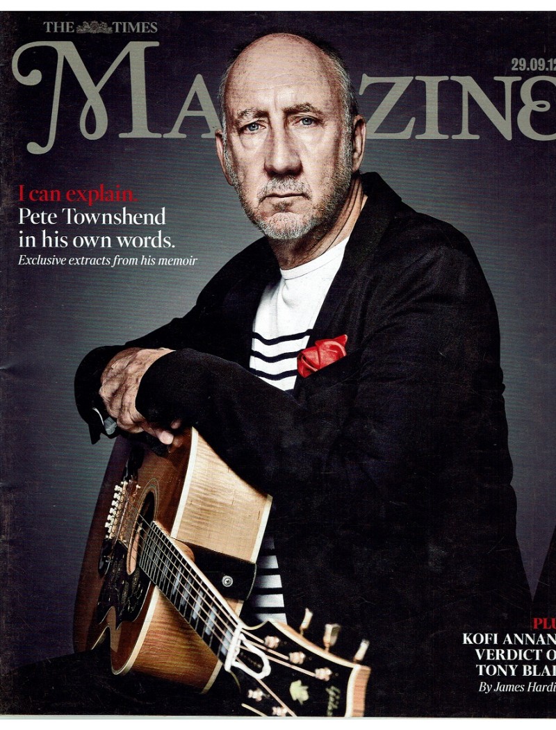 The Times Magazine 29th September 2012 Pete Townshend