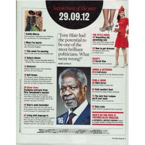 The Times Magazine 29th September 2012 Pete Townshend