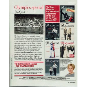 The Times Magazine 2012 31/03/12 Rebecca Adlington