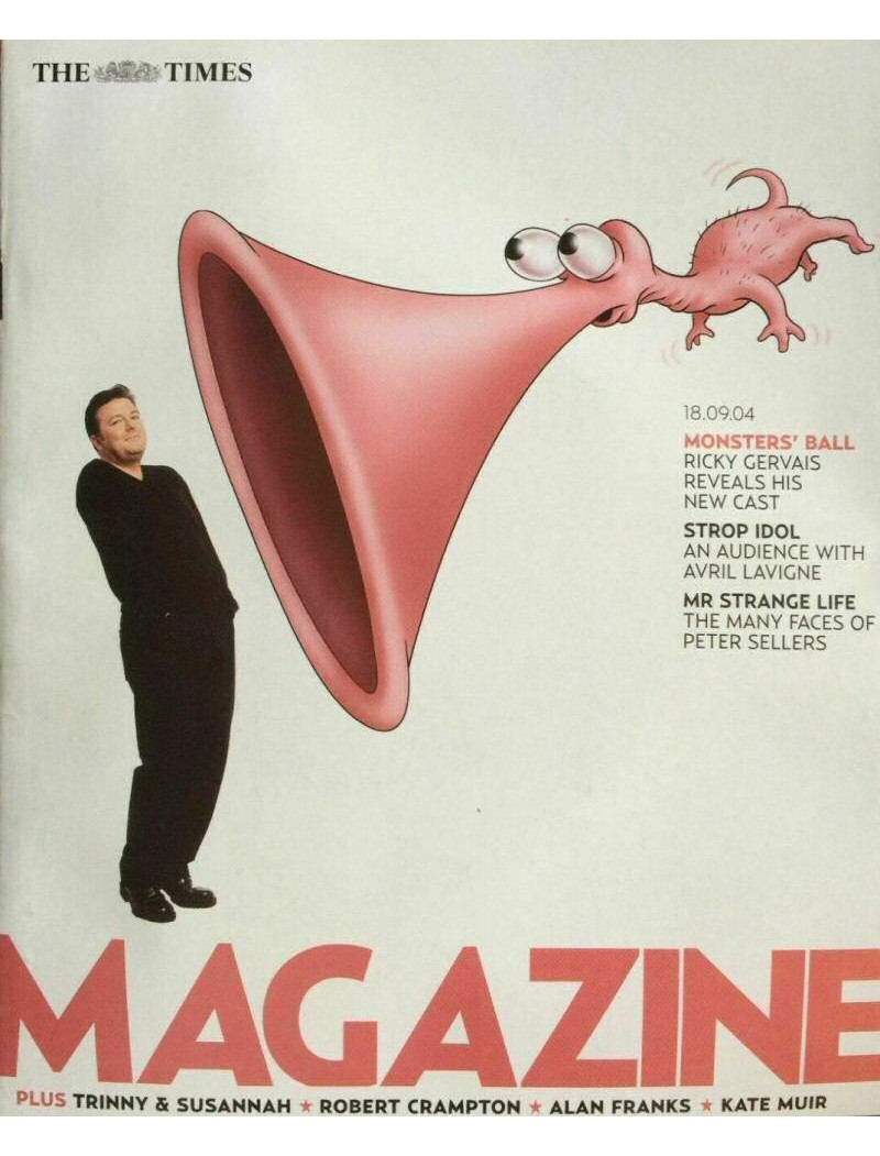 The Times Magazine 2004 18/09/04 Ricky Gervais
