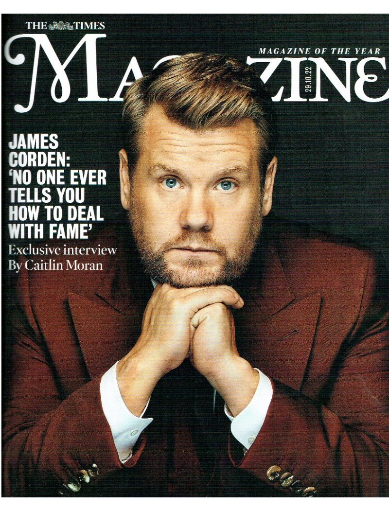 The Times Magazine 29th October 2022 James Corden The Times Magazine 29th October 2022 James Corden