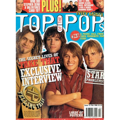 Top of the Pops Magazine 1996 02/96 Issue 12 Take That