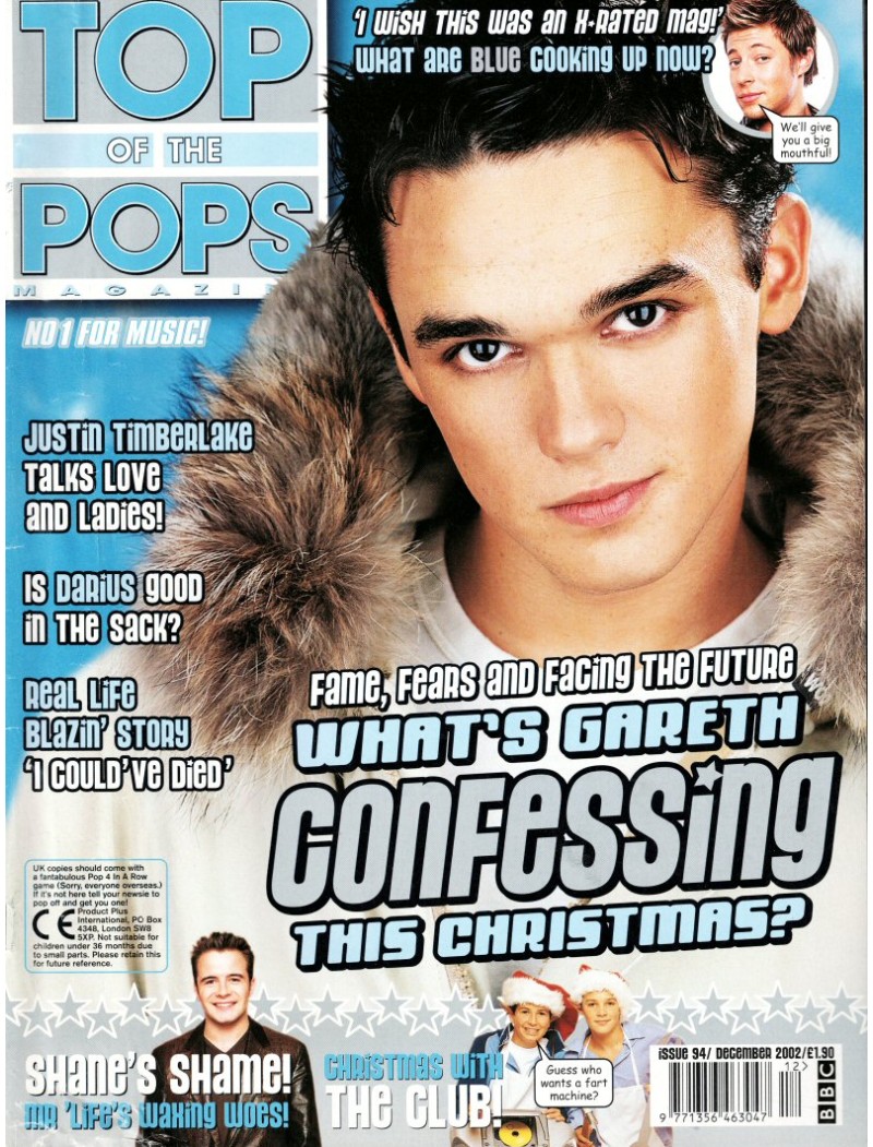 Top of the Pops Magazine 2002 12/02 Issue 94 Gareth Gates