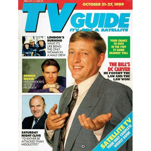 TV Guide Magazine 1989 21/10/1989