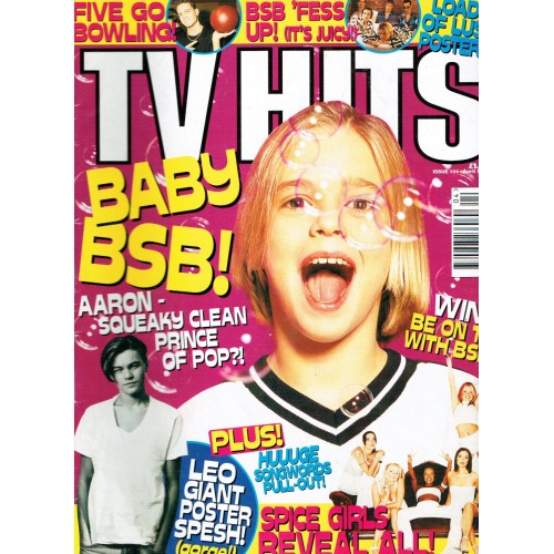 TV Hits Magazine - Issue 104 - April 1998 Backstreet Boys Spice Girls Aaron Carter Hanson