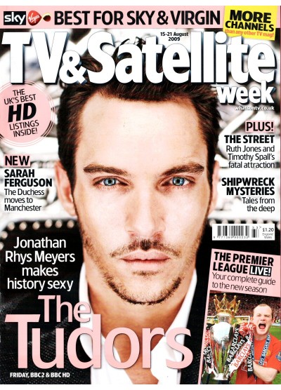 TV & Satellite Week Magazine 15th August 2009 Jonathan Rhys Meyers Martin Freeman Emily Procter