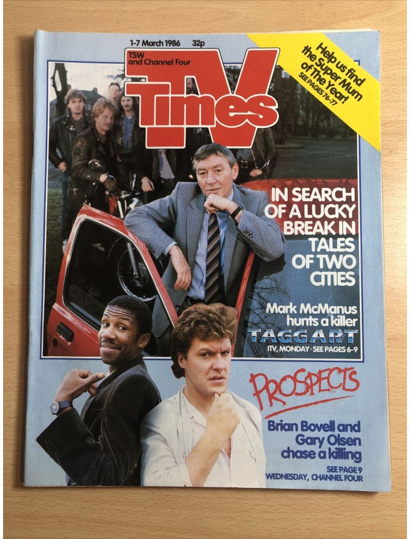 TV Times Magazine 1986 01/03/86