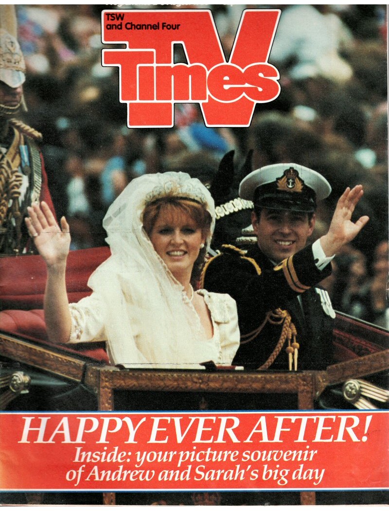 TV Times Magazine 2nd August 1986 TV Times Magazine 2nd August 1986