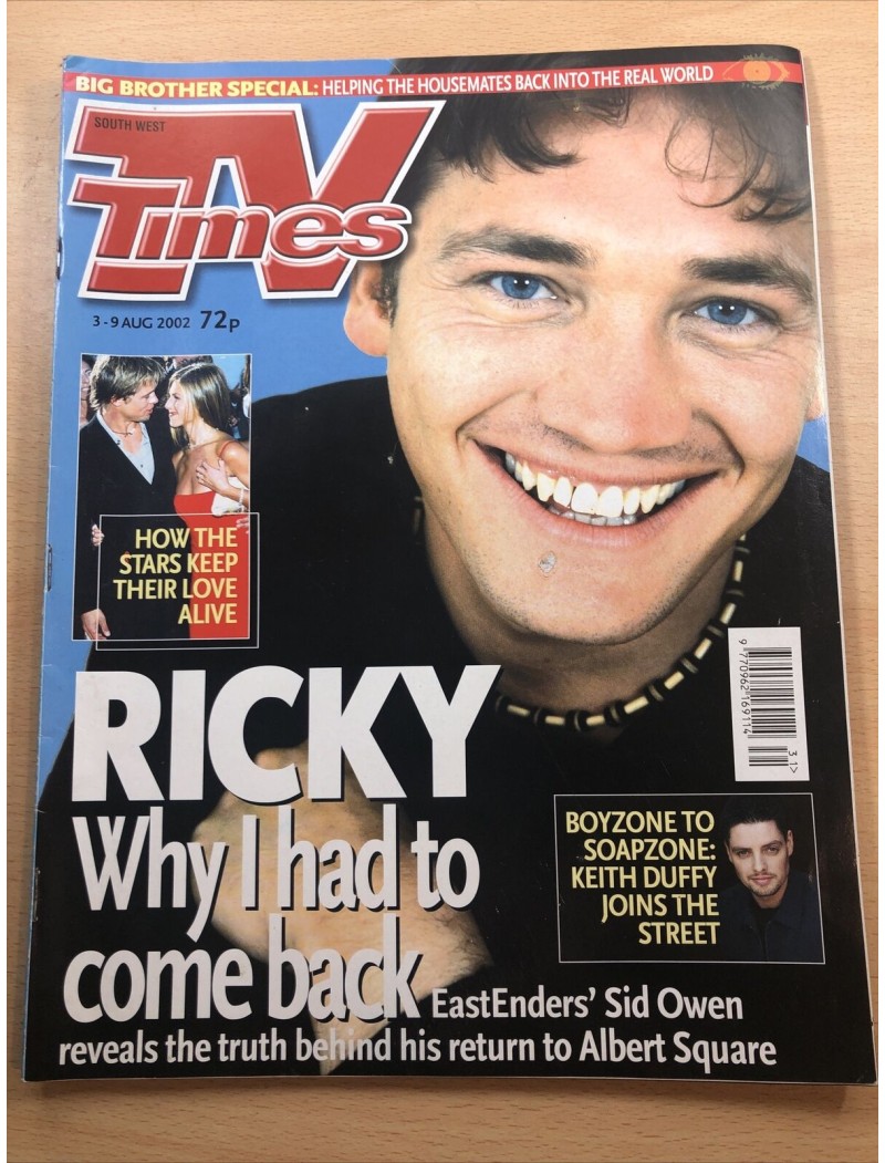 TV Times Magazine 3rd August 2002