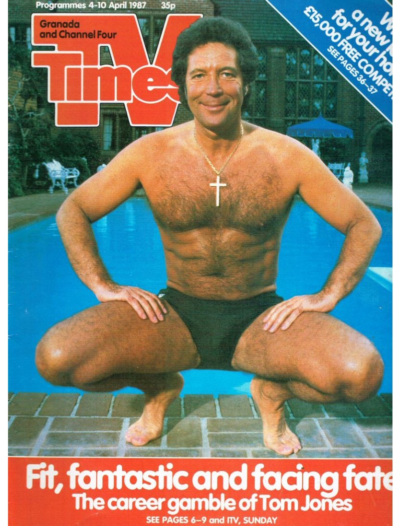 TV Times Magazine 4th April 1987 Tom Jones TV Times Magazine 4th April 1987 Tom Jones