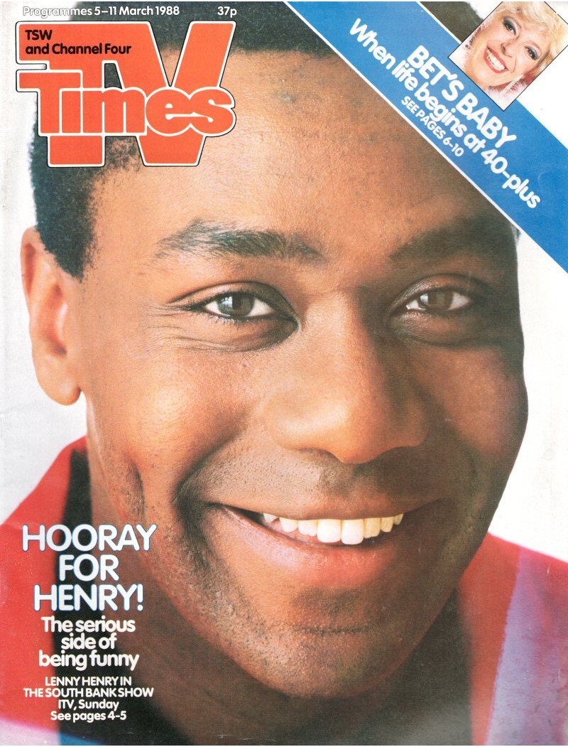 TV Times Magazine 5th March 1988 Lenny Henry TV Times Magazine 5th March 1988 Lenny Henry