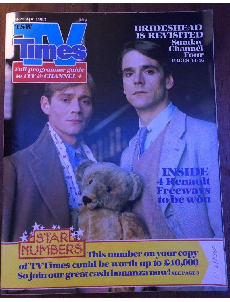 TV Times Magazine 1983 16/04/83