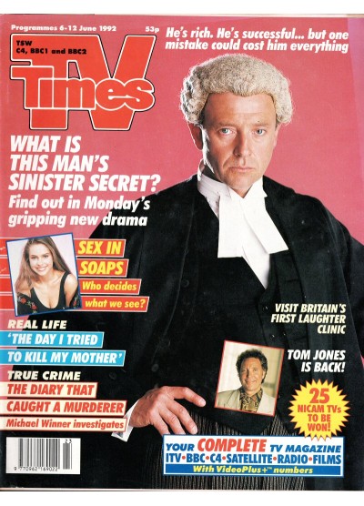 TV Times Magazine 6th June 1992