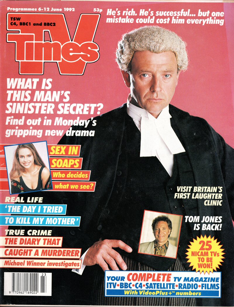 TV Times Magazine 6th June 1992 TV Times Magazine 6th June 1992