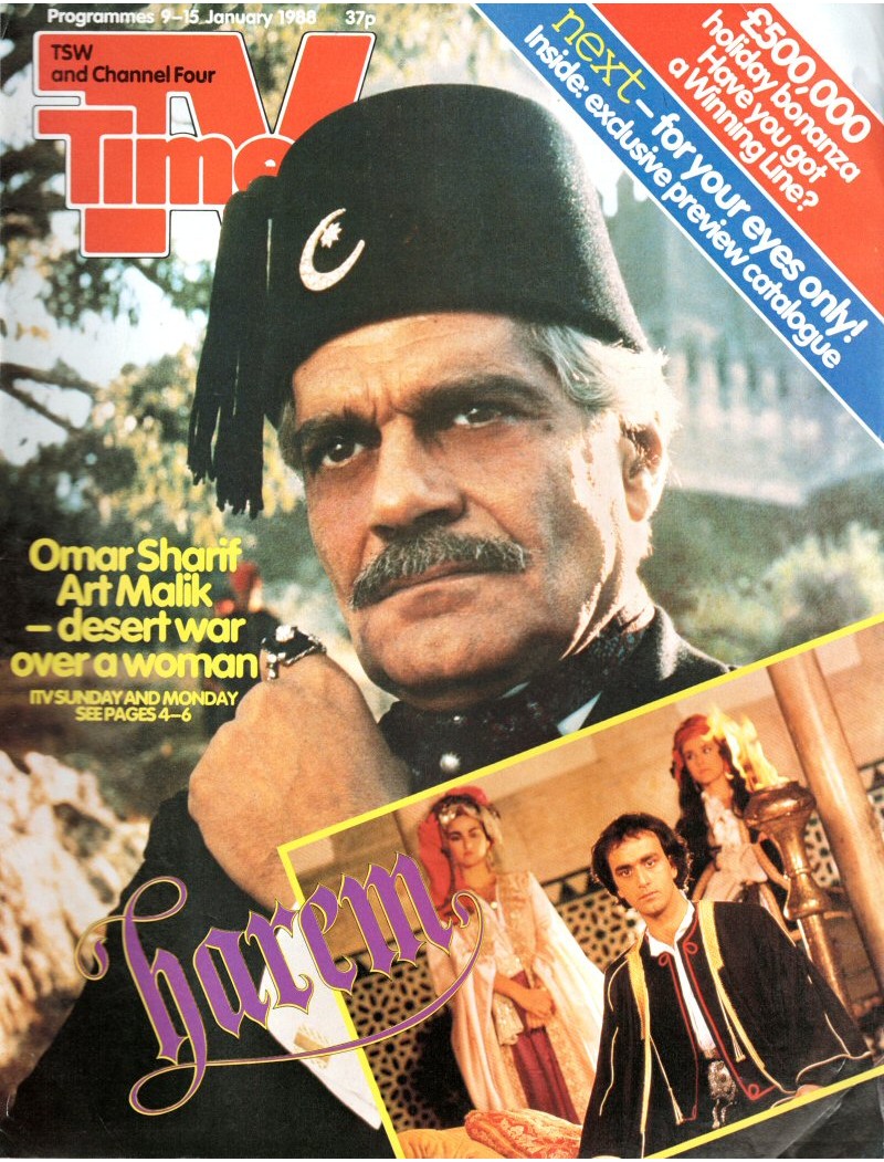 TV Times Magazine 9th January 1988 Art Malik TV Times Magazine 9th January 1988 Art Malik