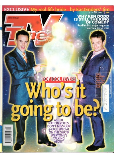 TV Times Magazine 2002 9th February 2002