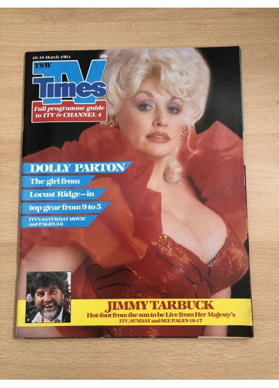TV Times Magazine 10th March 1984 Martin Shaw Dolly Parton Lewis Collins Isla St Clair
