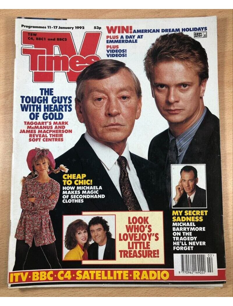 TV Times Magazine 1991 11/01/92