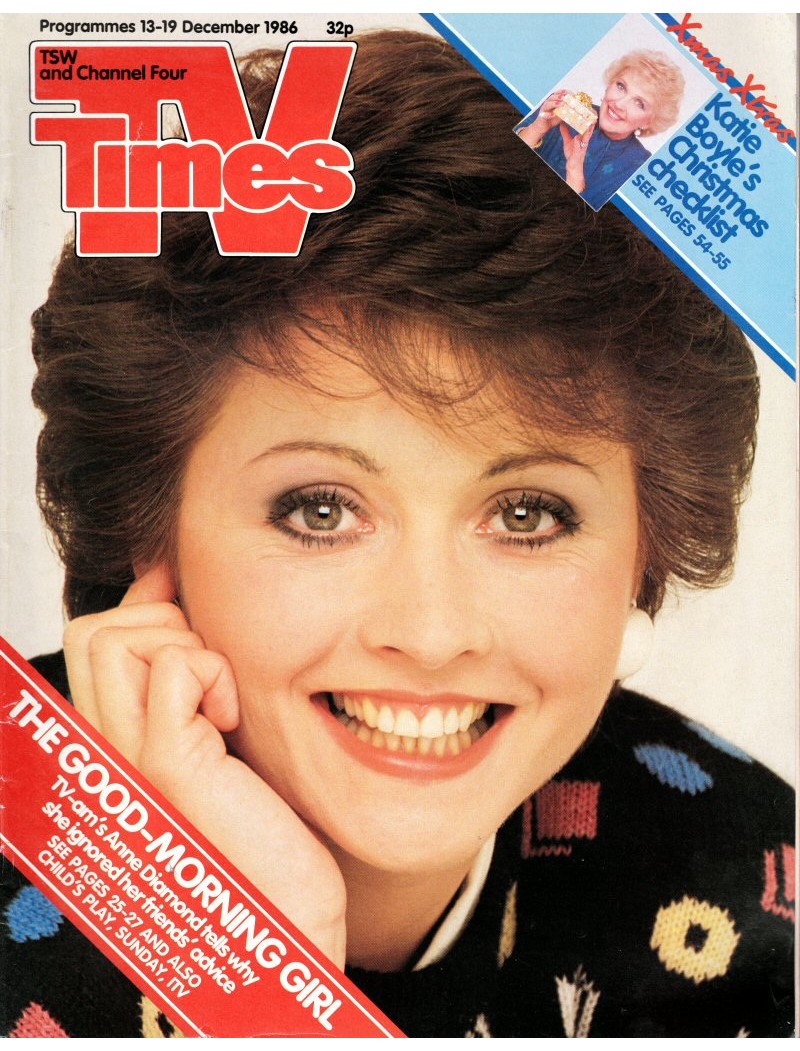 TV Times Magazine 13th December 1986 TV Times Magazine 13th December 1986