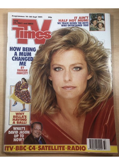 TV Times Magazine 14th September 1991 Farrah Fawcett