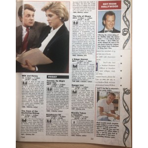 TV Times Magazine 14th September 1991 Farrah Fawcett