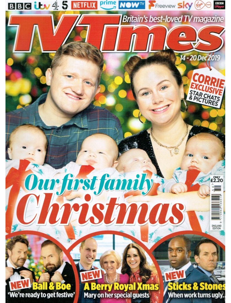 TV Times Magazine 14th December 2019 TV Times Magazine 14th December 2019