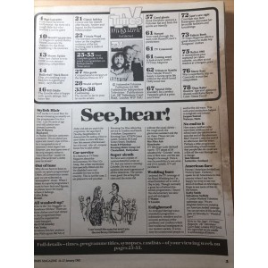 TV Times Magazine 16th January 1982