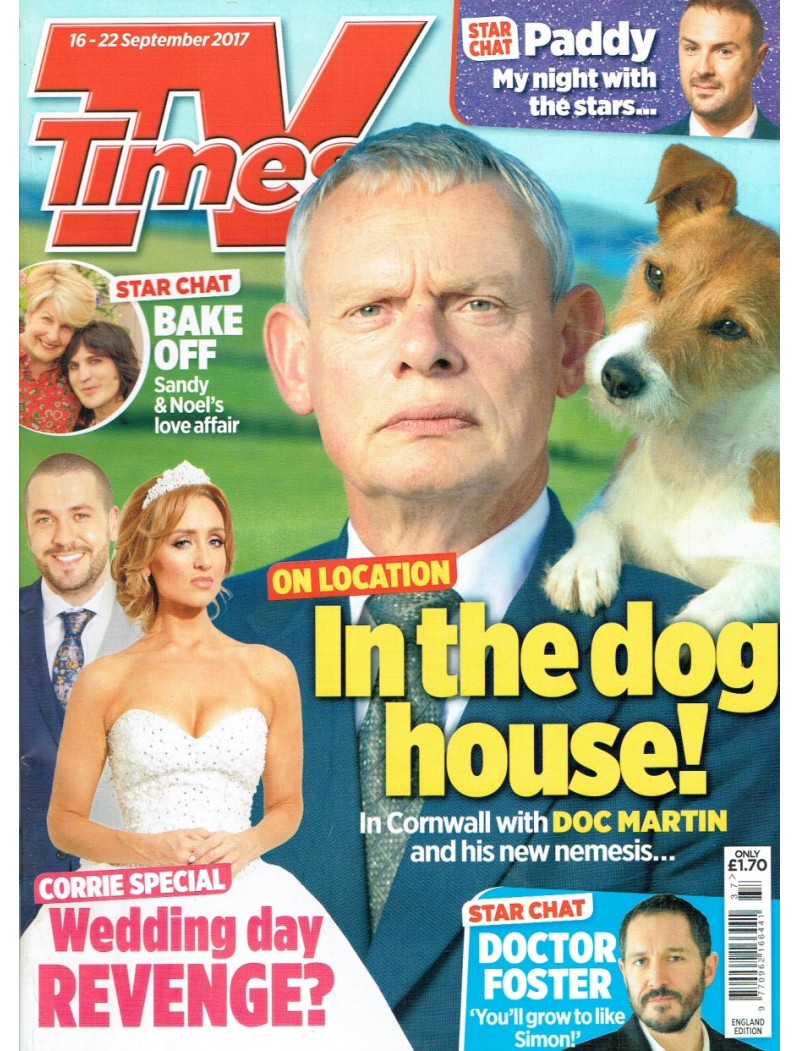 TV Times Magazine 16th September 2017 Martin Clunes TV Times Magazine 16th September 2017 Martin Clunes