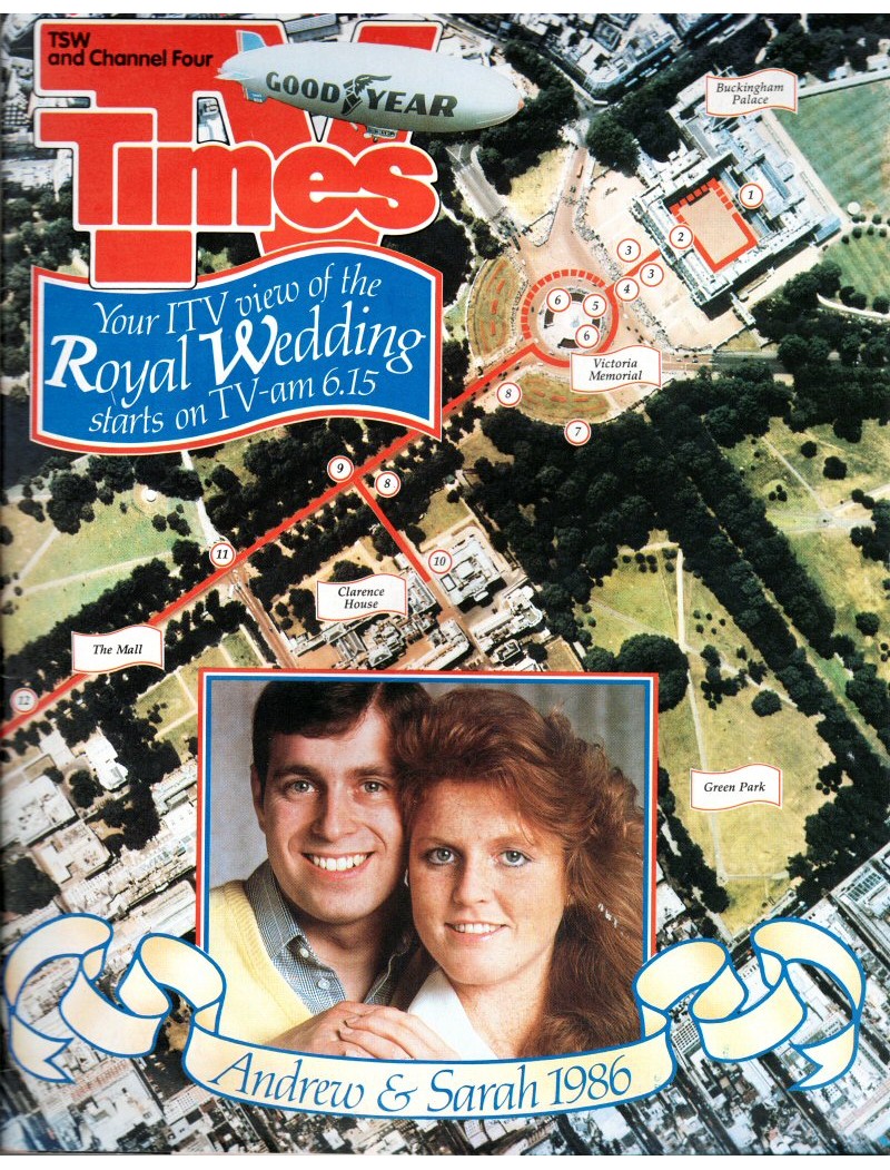 TV Times Magazine 1986 19/07/86