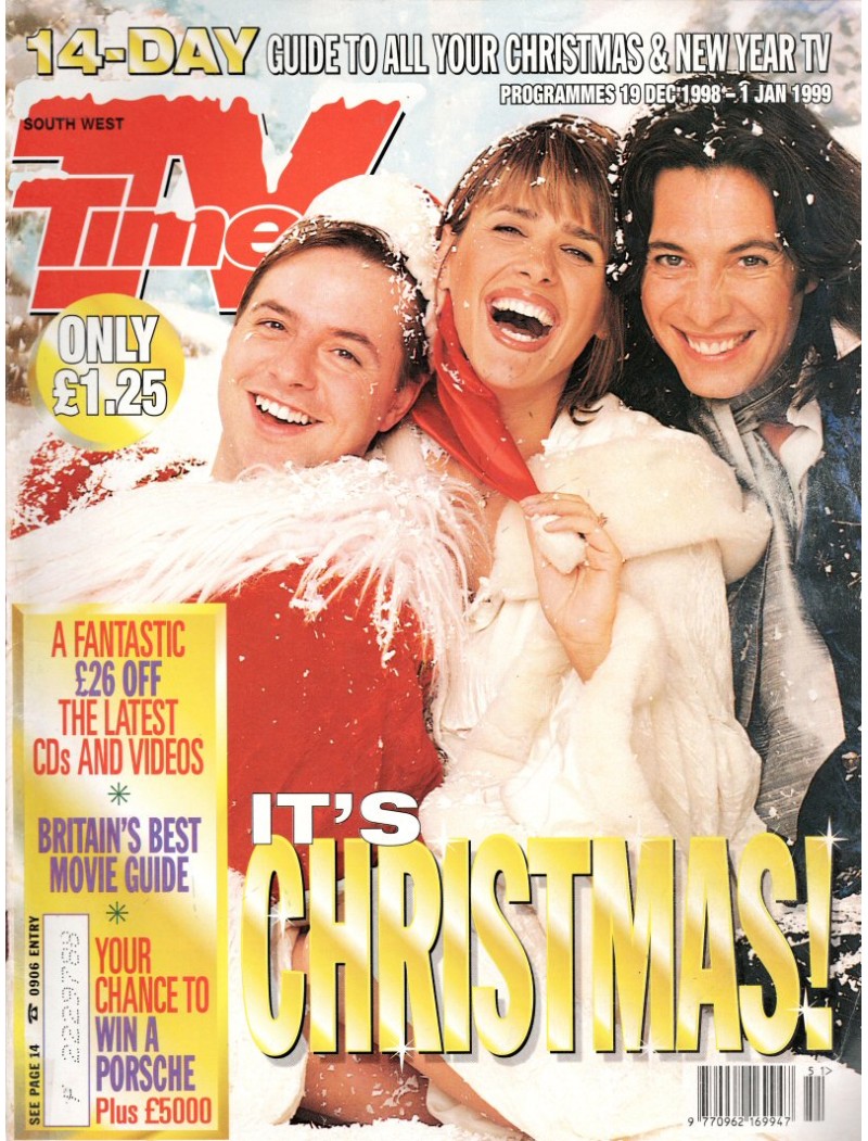 TV Times Magazine 1998 19/12/98 Chritmas Issue