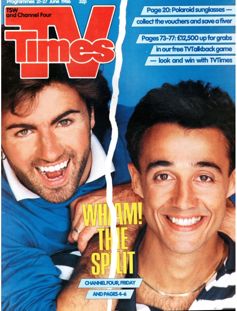 TV Times Magazine 1986 21/06/86