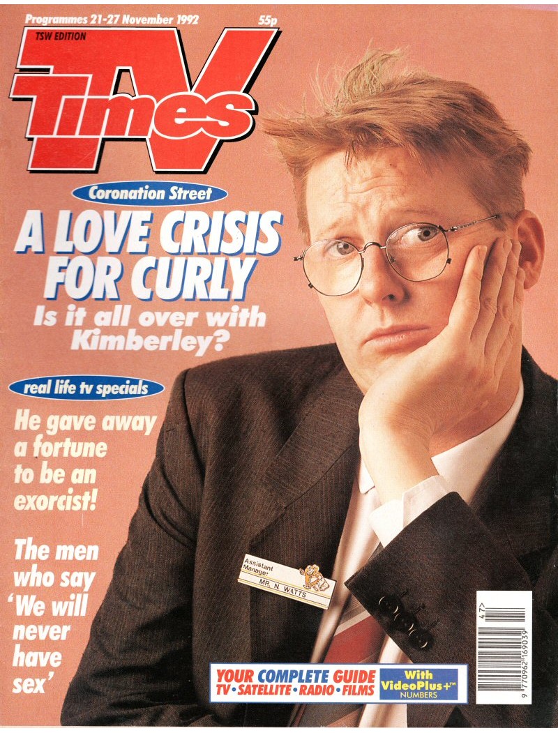 TV Times Magazine 21st November 1992 TV Times Magazine 21st November 1992