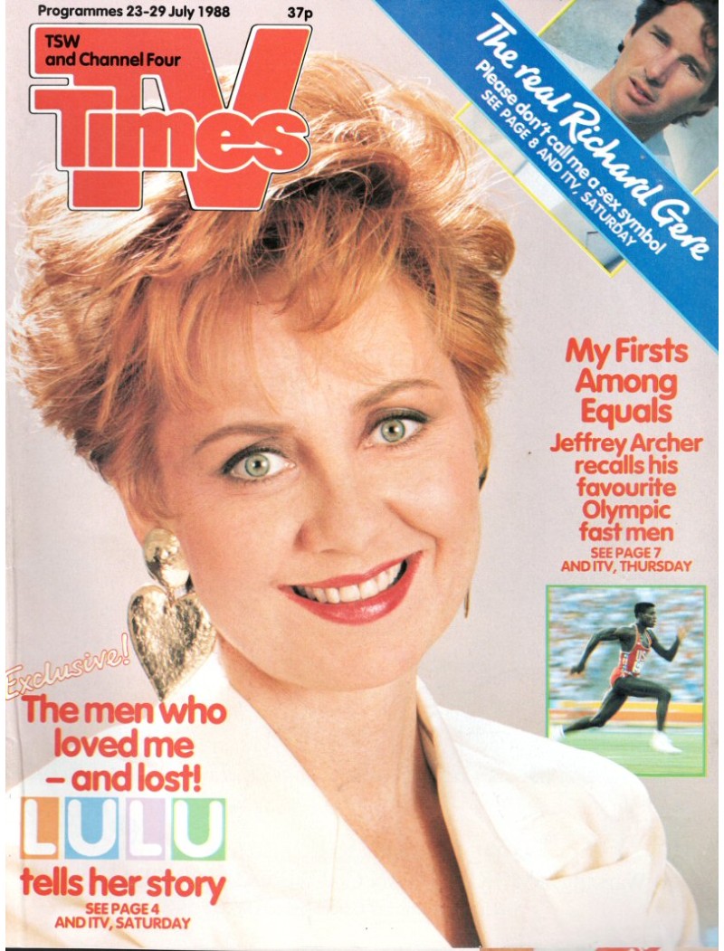 TV Times Magazine 23rd July 1988 Lulu TV Times Magazine 23rd July 1988 Lulu