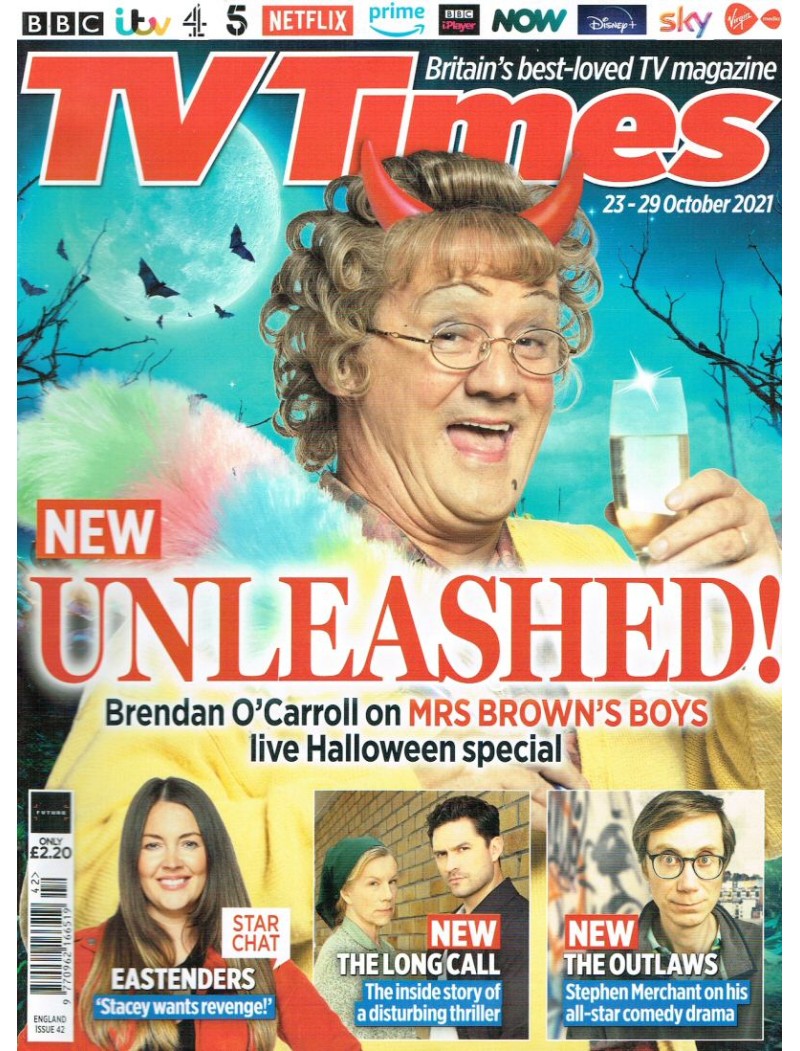 TV Times Magazine 23rd October 2021 Brendan O Carroll TV Times Magazine 23rd October 2021 Brendan O Carroll