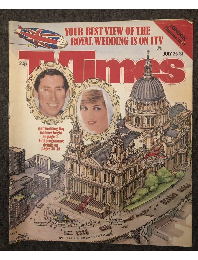 TV Times Magazine 25th July 1981 TV Times Magazine 25th July 1981