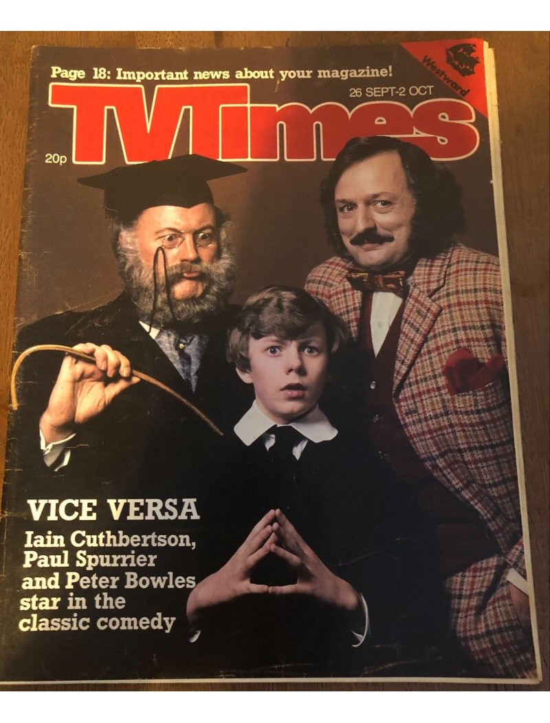TV Times Magazine 26th September 1981