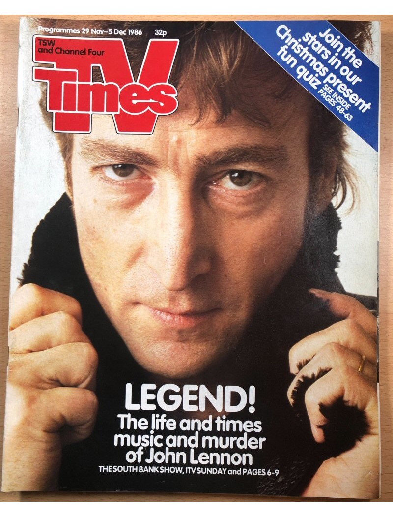 TV Times Magazine 1986 29/11/86