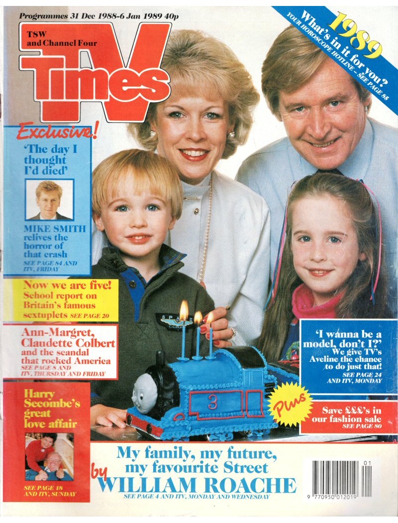 TV Times Magazine 31st December 1988 William Roache