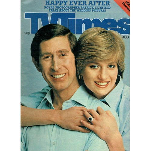 TV Times Magazine 1981 01/08/81 Princess Diana & Prince Charles