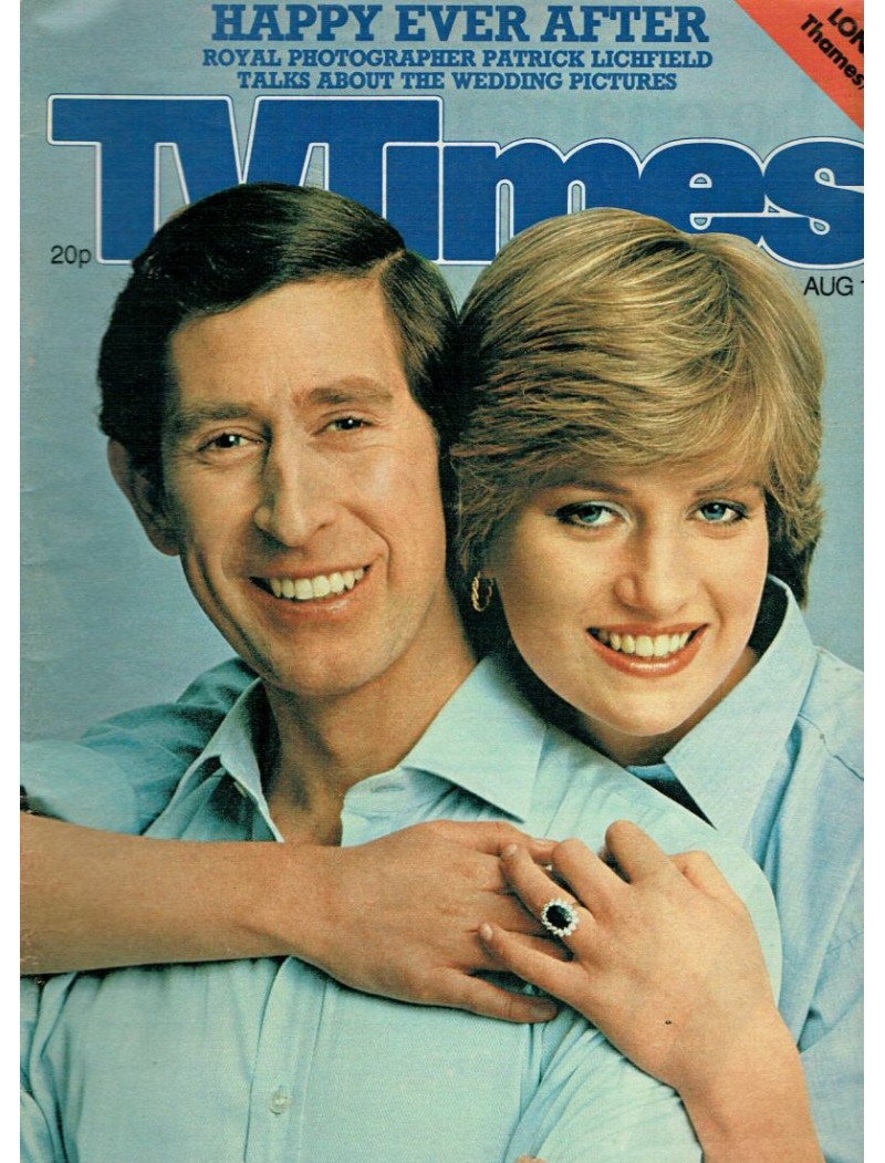 TV Times Magazine 1st August 1981 Princess Diana & Prince Charles TV Times Magazine 1st August 1981 Princess Diana & Prince Charles